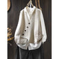 Women's V-neck Cotton Knitted Vest Cardigan