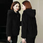 Thickened Velvet Coat Coral Fleece Coat Women's Winter Double-sided Fleece Hooded Warm Sweater Cardigan Zipper Fleece Jacket