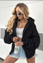 Fashion Hooded Casual Female Cardigan Top