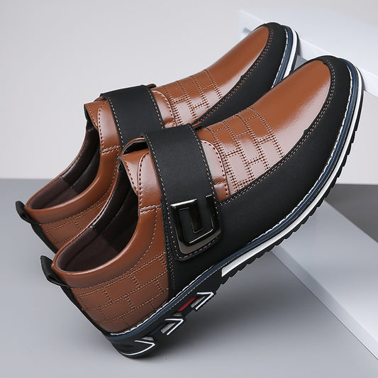 Oversized Men's Shoes Leather Shoes Youth Shoes Soft Bottom