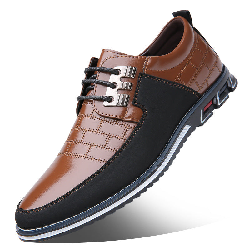 Oversized Men's Shoes Leather Shoes Youth Shoes Soft Bottom