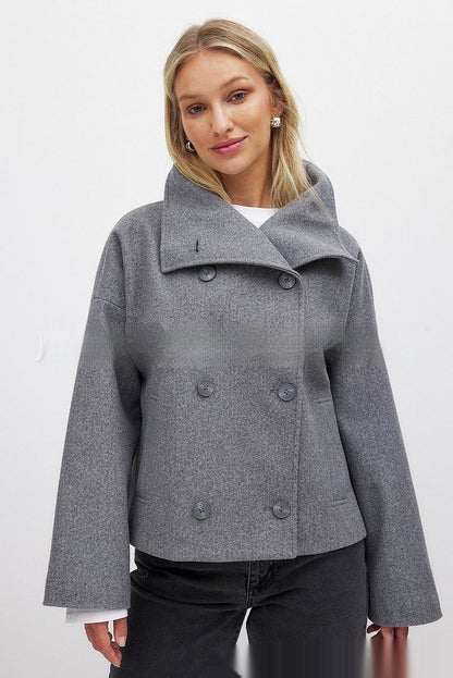 High Sense Short Temperamental Double-faced Woolen Goods Woolen Coat
