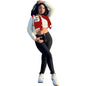 Women's Solid Color Stitching Fashion Baseball Jacket