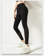 Nude Mesh Stitching Gym Pants For Women