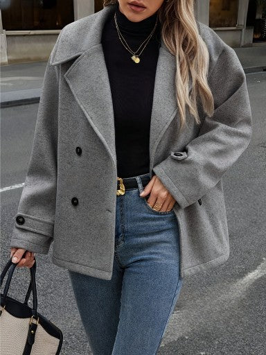 Women's Woolen Coat Loose Short Suit Overcoat